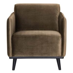 Fauteuil Taupe Fluweel