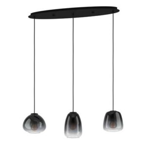 Hanglampen Zwart Glas