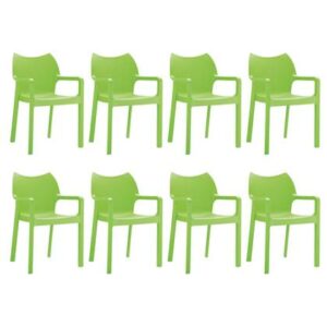Dining stoel Groen Polyester van 24Designs