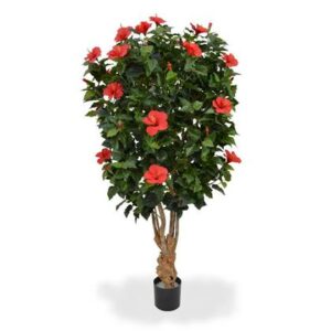 Kunstplant Rood Kunststof van Maxi Fleur kunstplanten