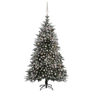 Verlichte kerstboom Goud Staal van vidaXL