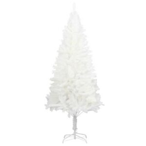 Verlichte kerstboom Wit Polymeer van vidaXL