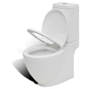 Vrijstaand toilet Wit Keramiek van vidaXL